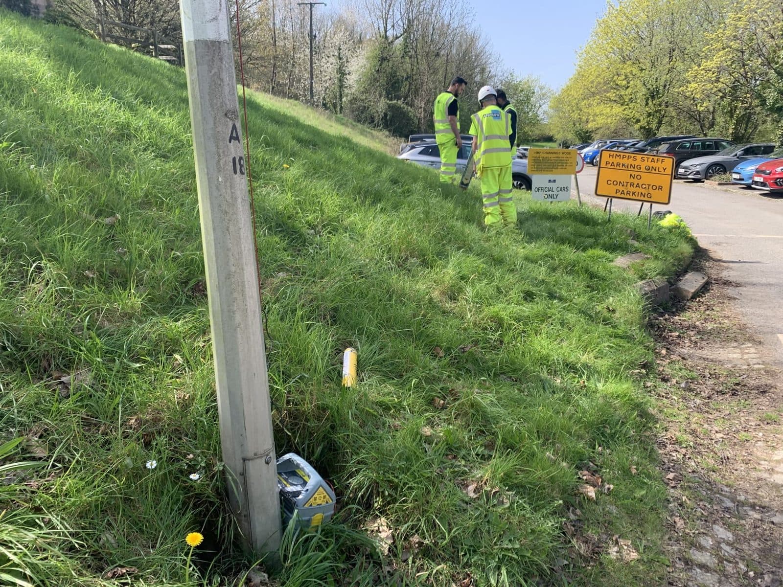 Hand tools used for safe excavation near services