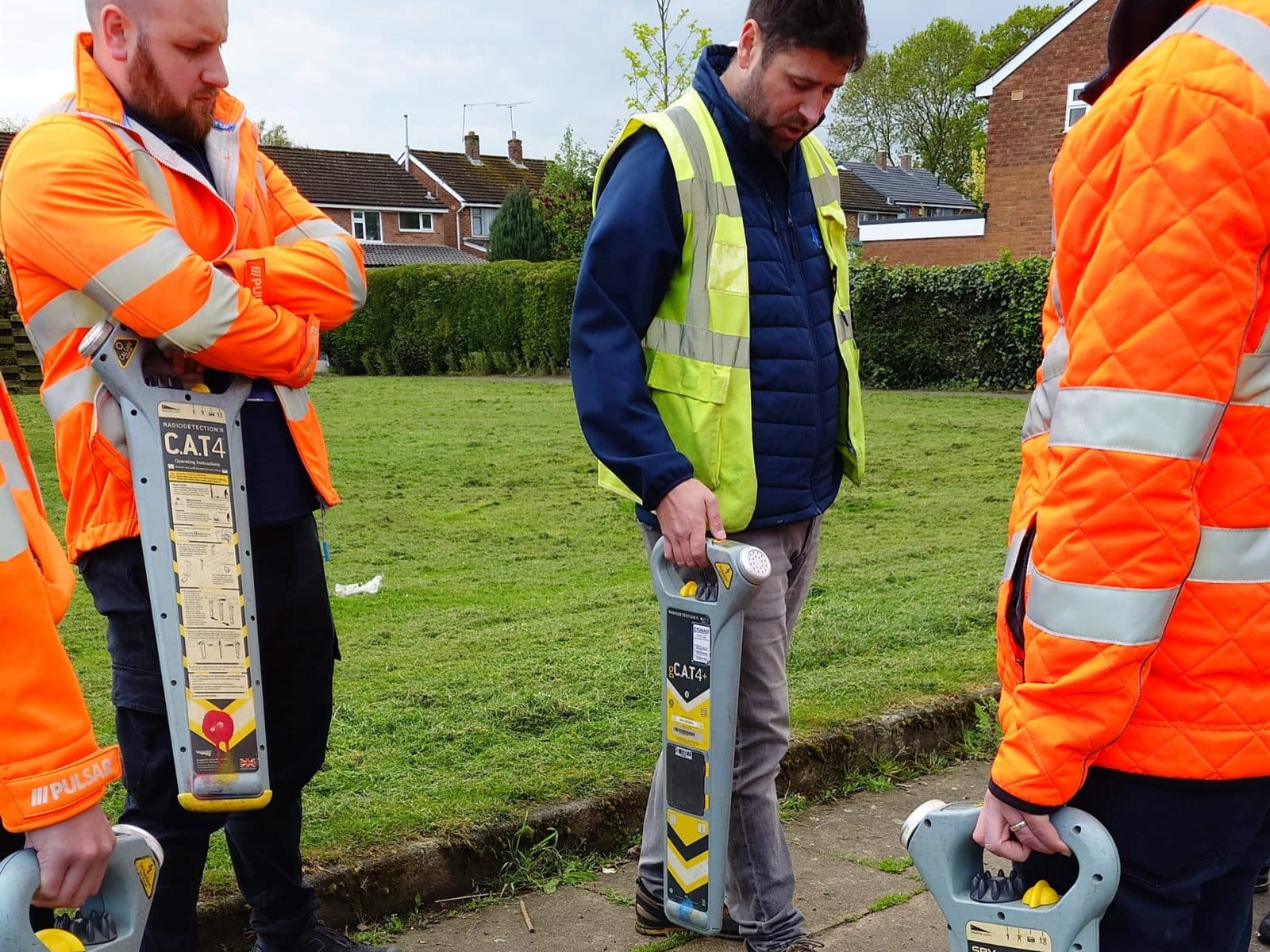 Team completing cable avoidance training